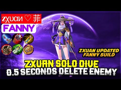 Zxuan Solo Dive, 0.5 Second Delete Enemy [ Zxuan Fanny ] zχυαи ♡ 菲 - Mobile Legends Video