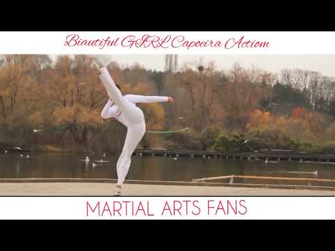 Beautiful Girl Capoeira Action
