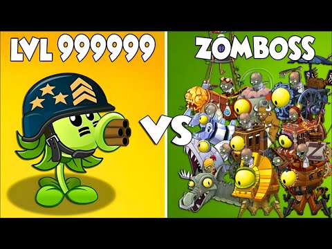 Every Random Premium Plants LEVEL 999999 Power-Up vs ALL Final Bosses Fight! - PvZ 2 Final Bosses