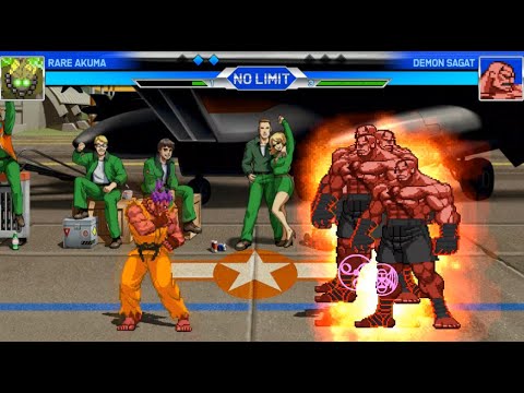 🔥RARE AKUMA -VS- DEMON SAGAT|   HUH‼️👀🔥    | STREET FIGHTER MUGEN