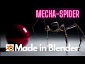Mechanical Walking Creature Spider in Blender 3D - Polyfjord Tutorial