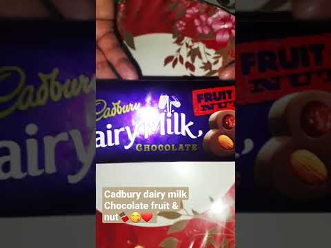 Cadbury dairy milk Chocolate fruit & nut🍫😋❤#dairymilk #chocolatelover#viralvideo #rabiyarecipevlogs💕