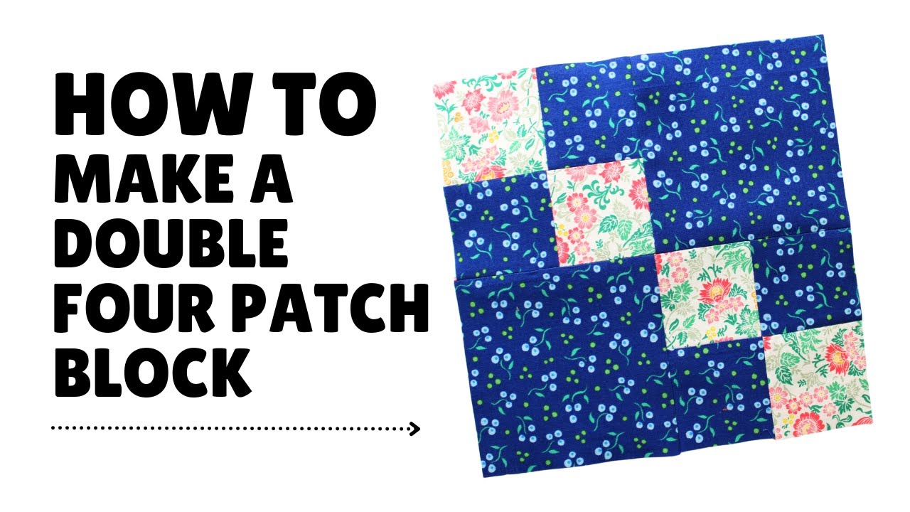 EASY! How to Make a Double Four Patch Block | Beginner-Friendly | YOU can quilt!