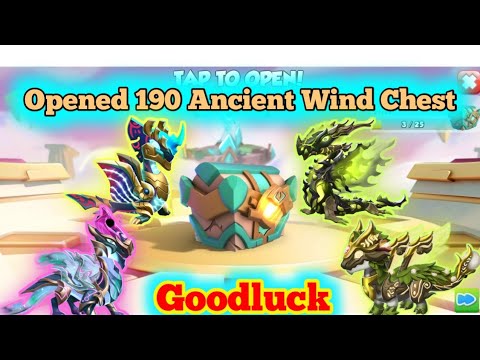 I can get Haumi Dragon? | Opened 190 Ancient Wind Chest | Origin of Wind Ancient Event. Dml