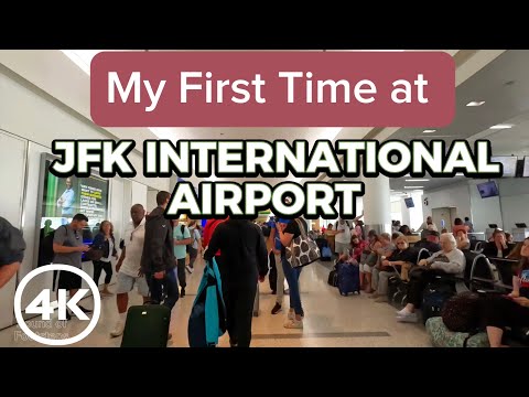 4K NOVA IORQUE JFK (John F. Kennedy)Aeroporto Internacional/Tour de Chegada/Terminal 5