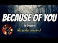 BECAUSE OF YOU - 98 DEGREES (karaoke version)