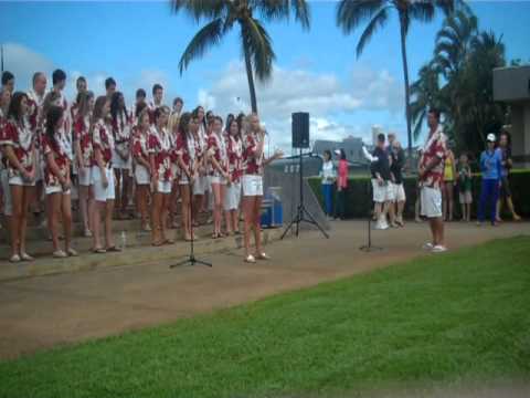 Rachel Tripp singing "I Look To You" at Pearl Harbor Memorial, Honolulu