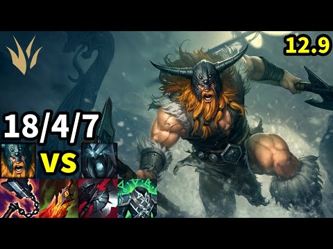 Olaf Jungle vs Karthus - EUW Master | Patch 12.9