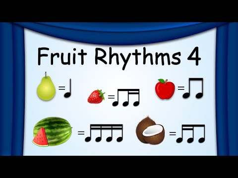 Fruit Rhythms 4 | Music Rhythms | Green Bean's Music