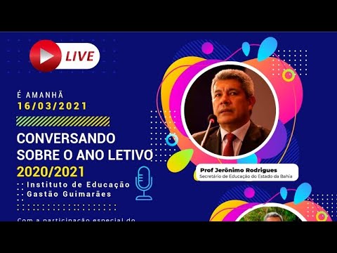 LIVE ESPECIAL RETORNOS AS AULAS - INSTITUTO GASTÃO GUIMARÃES