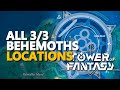 Behemoths Tower of Fantasy All locations