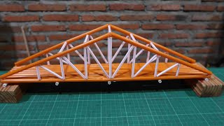 Make a straw bridge #179