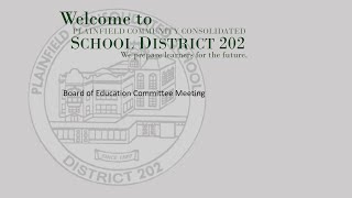 PSD202 Committee Meeting - Wednesday August 19th, 2026