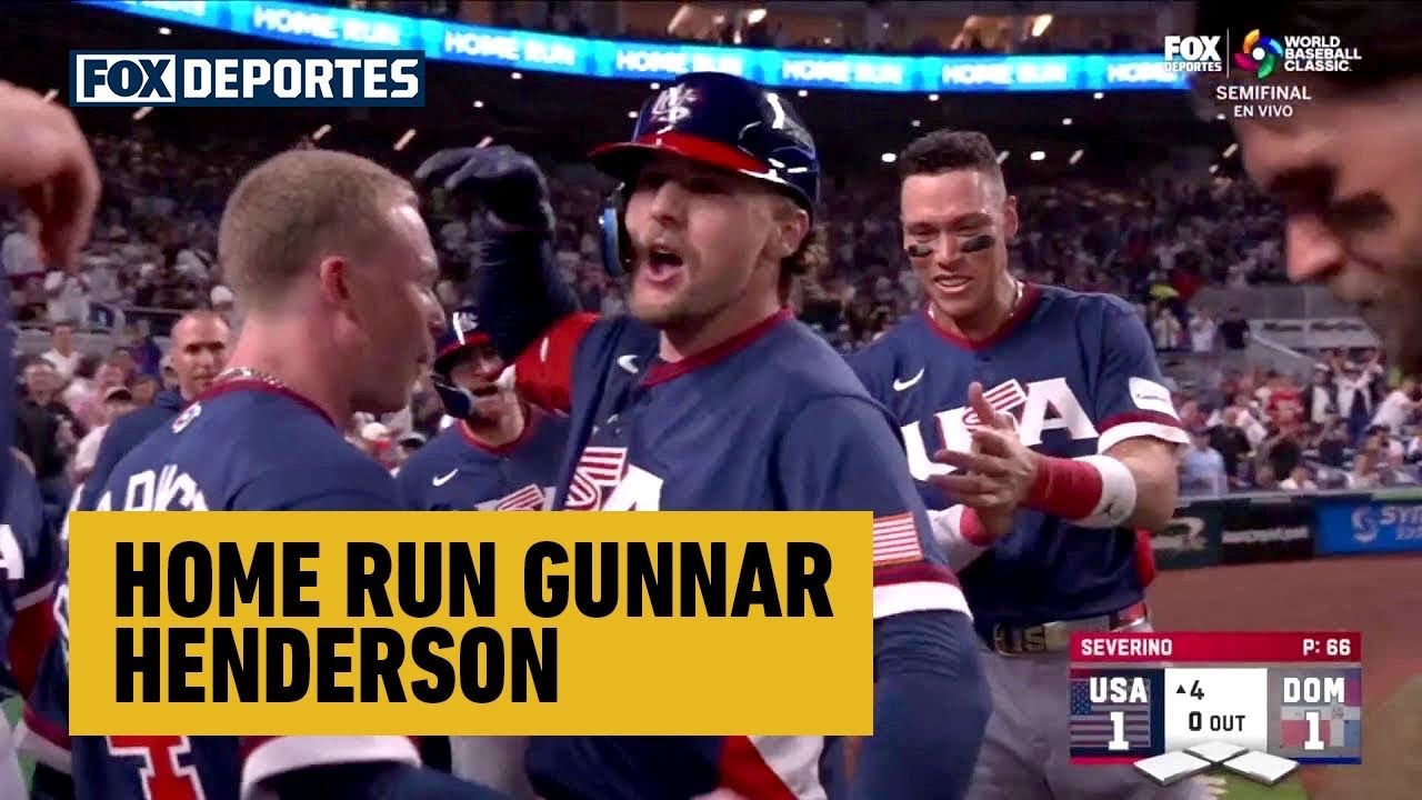🇺🇸💪 HOME RUN Gunnar Henderson | USA 1-1 República Dominicana | WBC 2026