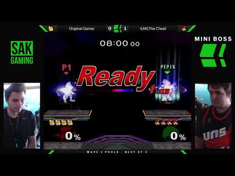 Mini Boss 2 Wave 1 Pools - Original Gamer (Fox) vs SAK|The Cheat (Luigi)