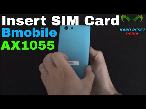 Bmobile AX1055 Insert The SIM Card