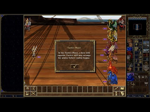 Heroes 3 HotA Battle | Giants & Titans Vs. Living Dragons