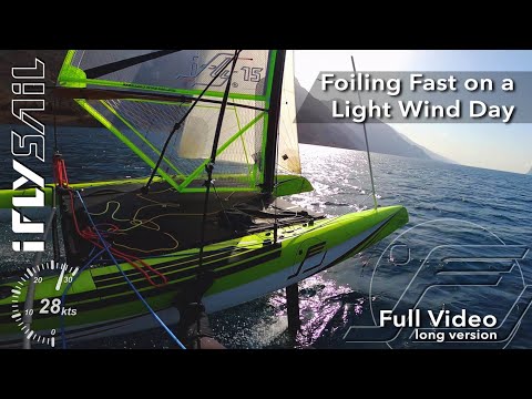 Fast Foiling at 28kts in light wind // LONG VIDEO VERSION / iFLY RAZZOR PRO / Performance Highlights