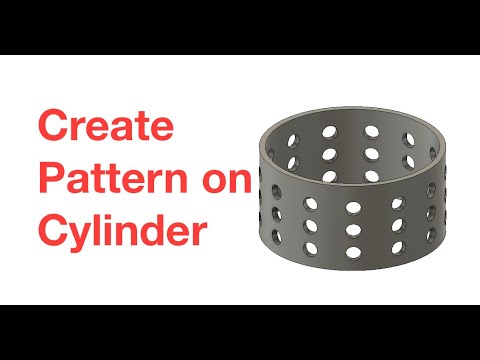 Create Pattern on Cylinder in Fusion 360 (quick tutorial)
