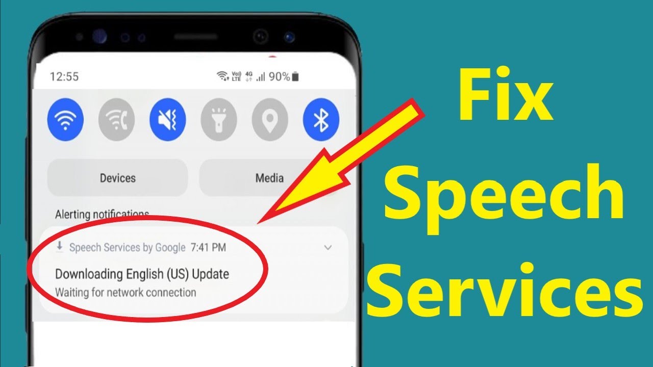 Fix Speech services by Google downloading English (US) update waiting for network connection!!