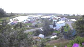 Video overlooking Russian Village in Ninilchik Alaska