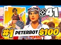 WORLD RECORD 41 KILL WIN SOLO VICTORY CASH CUP FINALS 🏆  | Peterbot