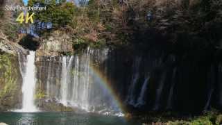 preview picture of video '4K カメラ SONY PXW-Z100 Shiraito Fall from SHIZUOKA JAPAN (XAVC 600Mbps) 白糸の滝'