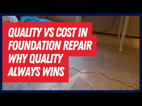 Quality vs cost in foundation repair  Why quality always wins