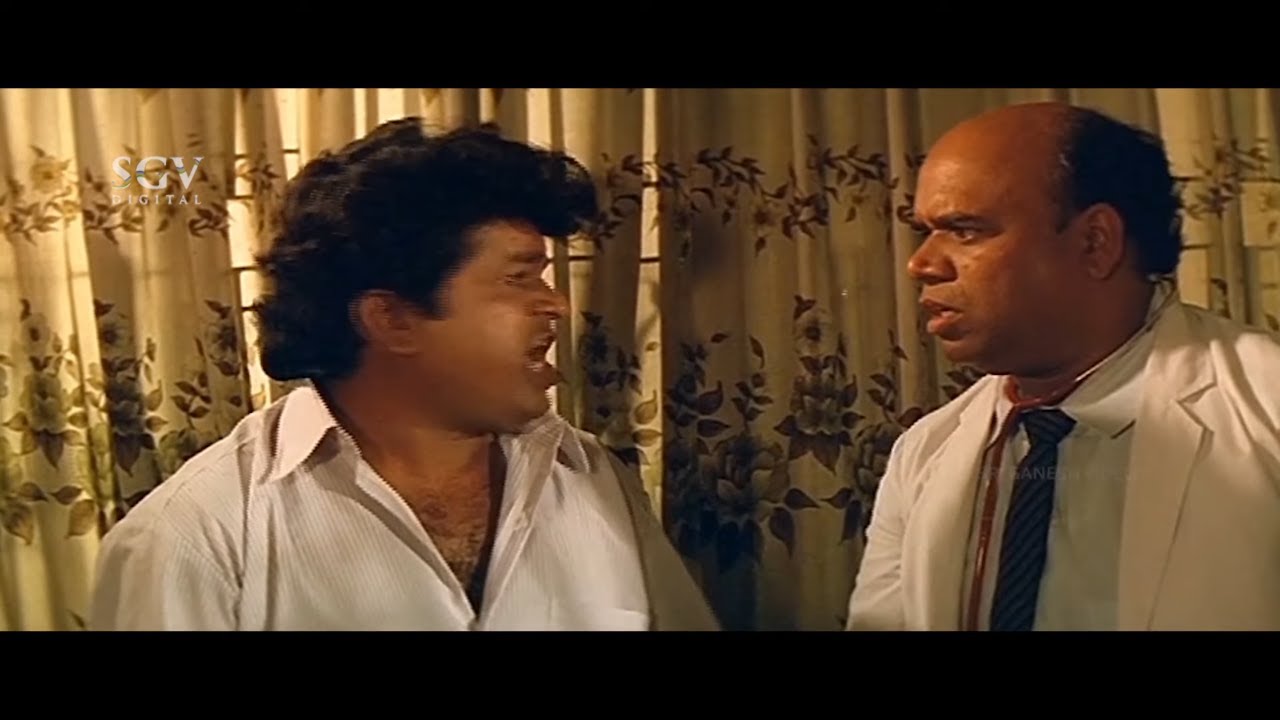 Tennis Krishna Blackmails Doctor Bank Janardhan | Comedy Scene | Mangala Sutra Kannada Movie