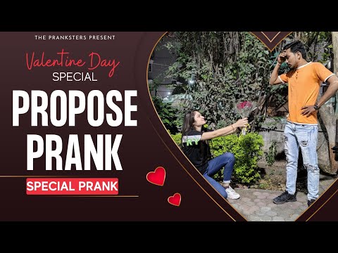 PROPOSE PRANK || PRANKSTER PE HUA PRANK.!? || VALENTINE'S DAY SPECIAL