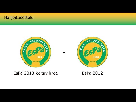 EsPa 2013 keltavihree vs EsPa 2012