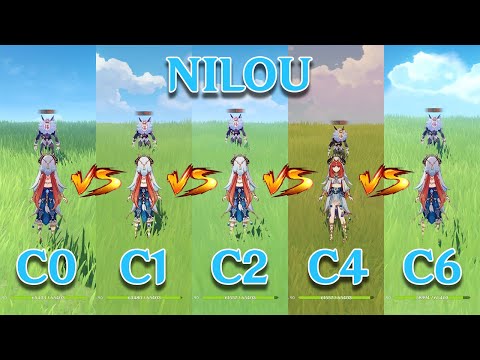 C0 Nilou vs C2 Nilou vs C6 Nilou! How Much is the Difference? Comparison