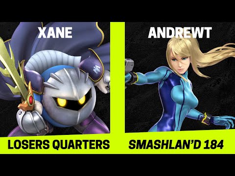 SmashLAN'd 184 Losers Quarters - xane (Meta Knight) vs AndrewT (Zero Suit Samus) - SSBU Tournament