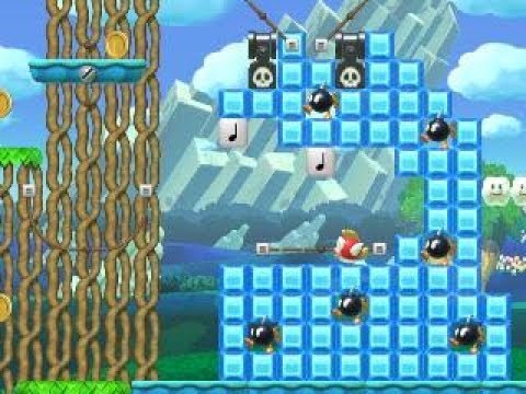 Yoshi's Island Grumble Jungle ⚡️ by Buttons ⚡️ SUPER MARIO MAKER Raw GAMEPLAY