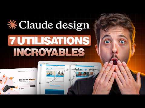 7 utilisations INCROYABLES de Claude DESIGN (Anthropic frappe FORT)