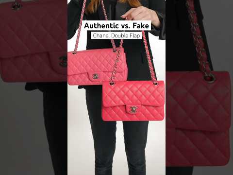 Authentic vs. Fake Chanel Double Flap