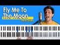 How To Play Fly Me To The Moon By Frank Sinatra Piano Tutorial Chord Chart