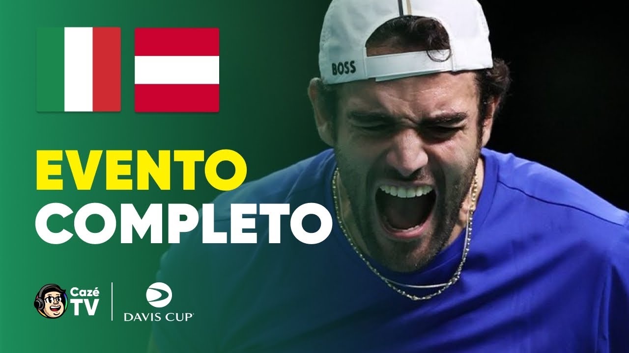 AO VIVO: TÊNIS | COBOLLI X MISOLIC | ITÁLIA X ÁUSTRIA | COPA DO MUNDO DE TÊNIS | QUARTAS DE FINAL