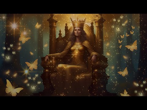 Frequência poderosa da rainha de de ouro manifestando abundância infinita