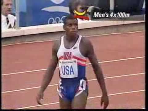 Men's 4x100m Relay Final at the Barcelona 1992 Olympics