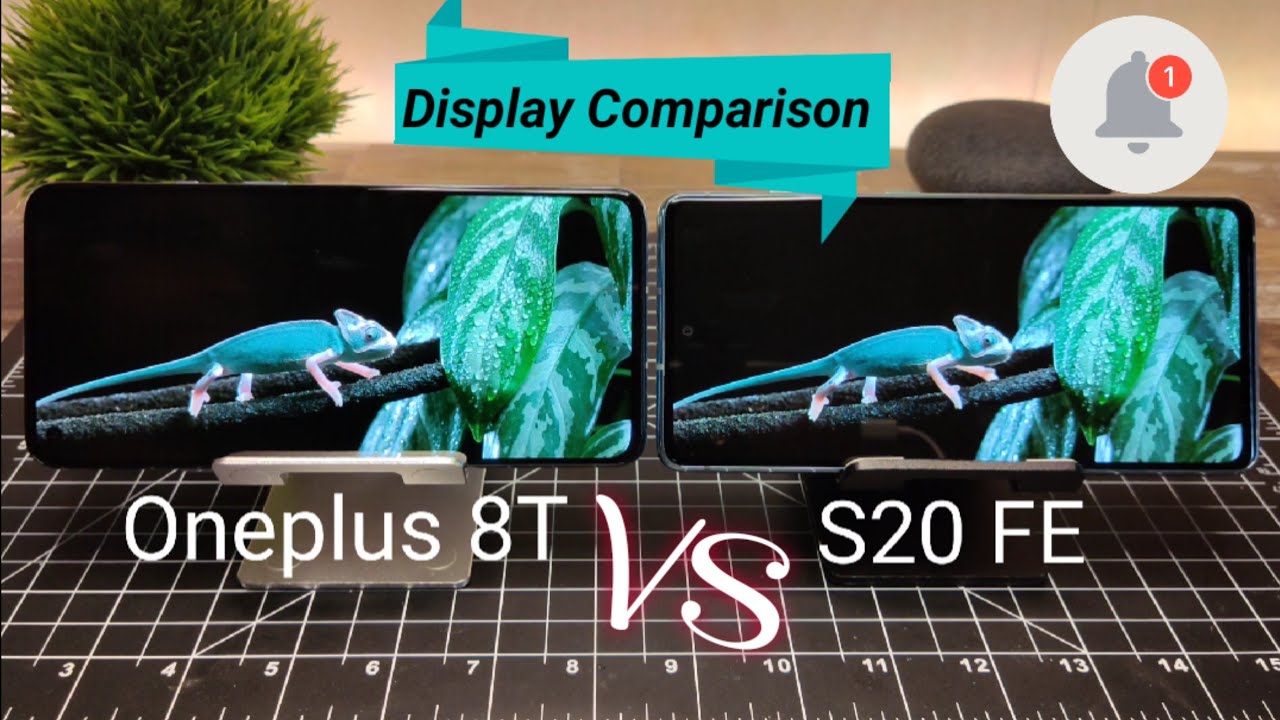 Oneplus 8T vs Samsung Galaxy S20 FE | Display Comparison