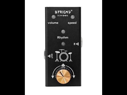 BFRIEND Drum machine accompaniment pedal for Electric, Acoustic. Bass, Classical Guitar