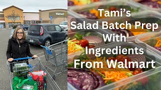 Nutmeg Notebook Weekly Salad Batch Prep with products from Walmart