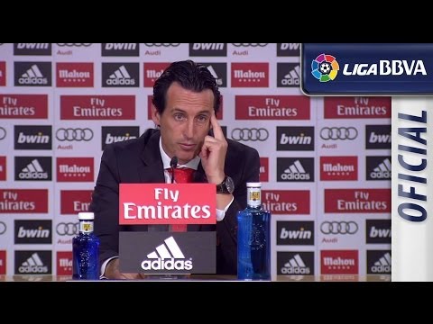 Rueda de Prensa de Emery tras el Real Madrid (7-3) Sevilla FC - HD