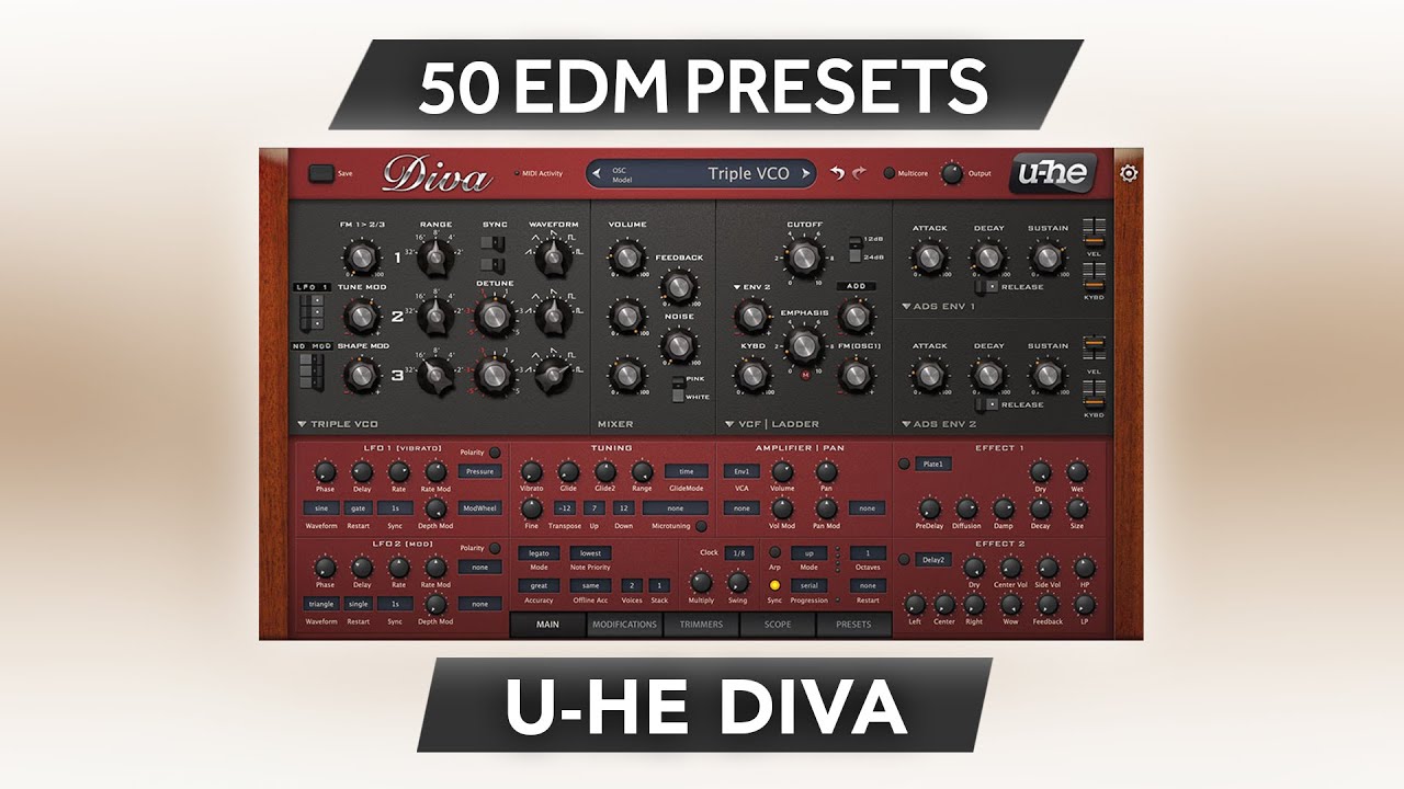 AYR003 - Analog Dimension - U-HE Diva ( 50 presets ) - Video Preview 1