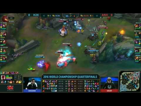 H2K vs ANX Game 1 Quarterfinals Ryu Quadra Kill