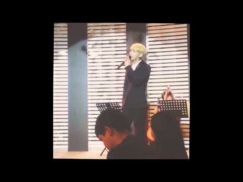 140830 Jonghyun singing at a wedding ceremony