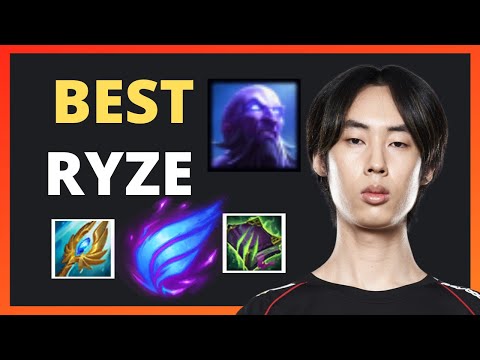 Ryze Mid vs Anivia  -  KR Challenger KT Dove in SoloQ - how to play ProPlayer