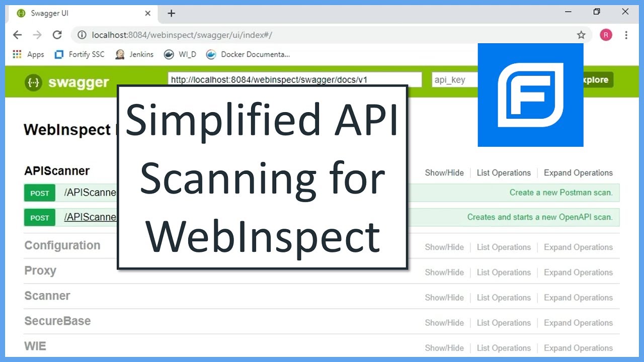 Simplified API Scanning for WebInspect