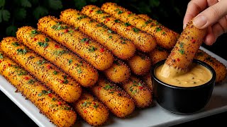 Wenn Sie 3 Kartoffeln haben, dann bereiten Sie diesen schnellen und leckeren Snack in 10 Minuten zu!